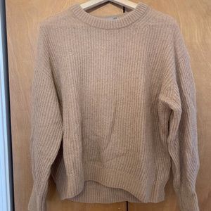 Everlane Alpaca Crew in Warm Taupe